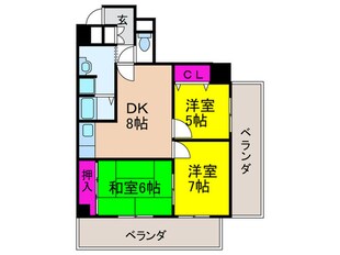 南海住之江ユーリプラザの物件間取画像